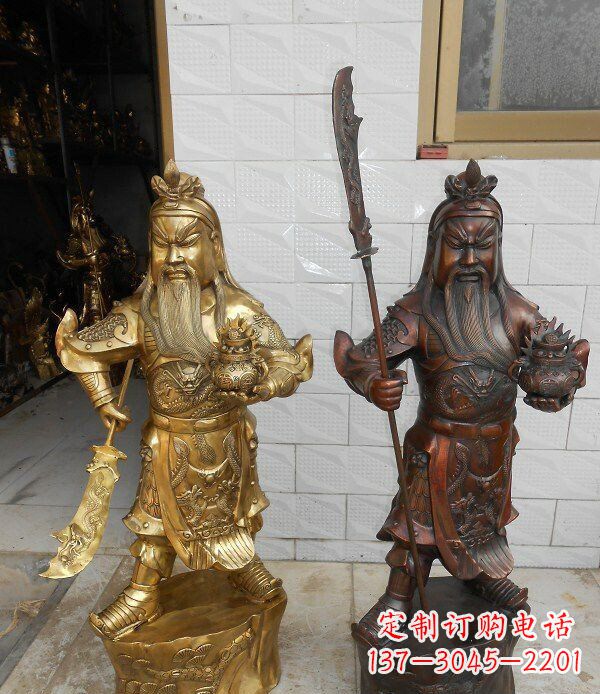 新乡拥有历史韵味的关公武财神铜雕