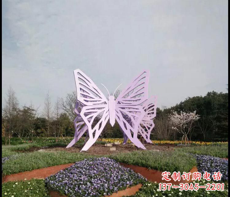 新乡中领雕塑厂家精美不锈钢蝴蝶雕塑