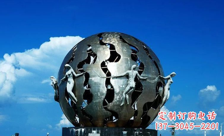 新乡广场不锈钢地球雕塑