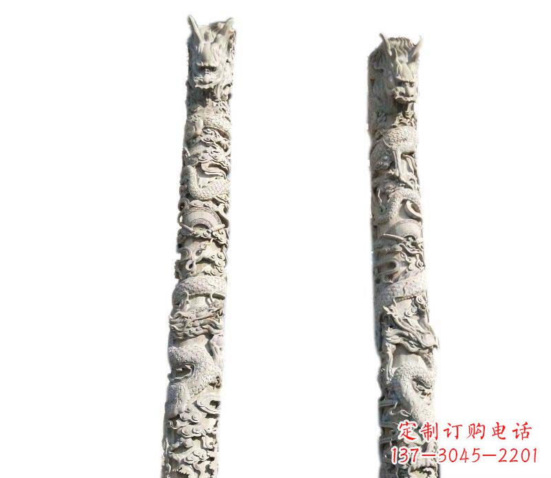 新乡欣赏传统工艺,邀请专业大理石龙柱雕塑