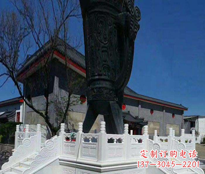 新乡广场景观汉白玉升旗台石雕
