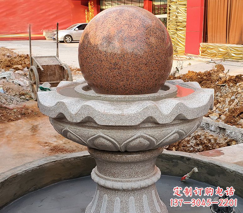 新乡精美喷泉石雕塑,点缀室外美感