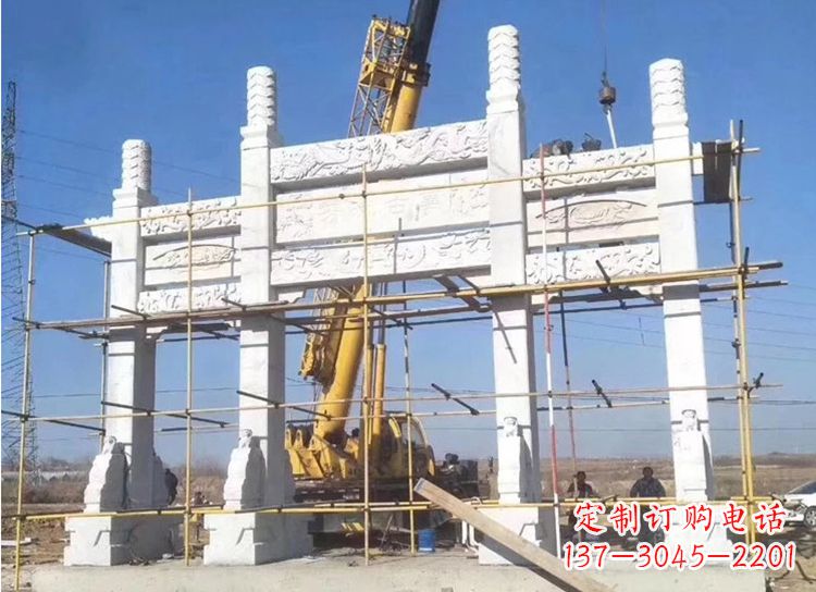 新乡中领雕塑:体现和平与美的石牌坊雕塑