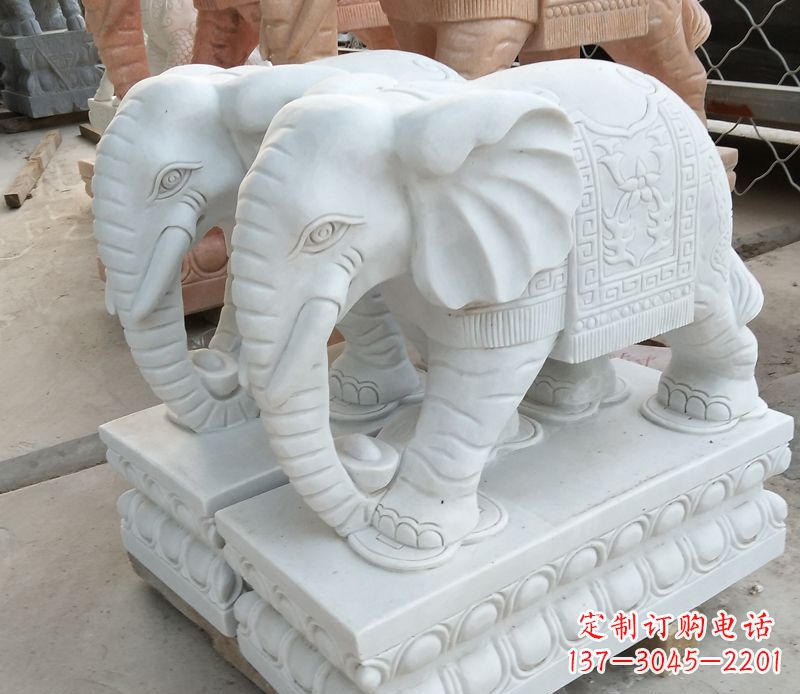 新乡精美大象招财雕塑独特鼻卷魅力无限