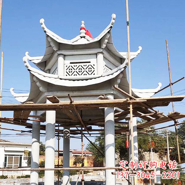 新乡汉白玉大理石凉亭雕塑
