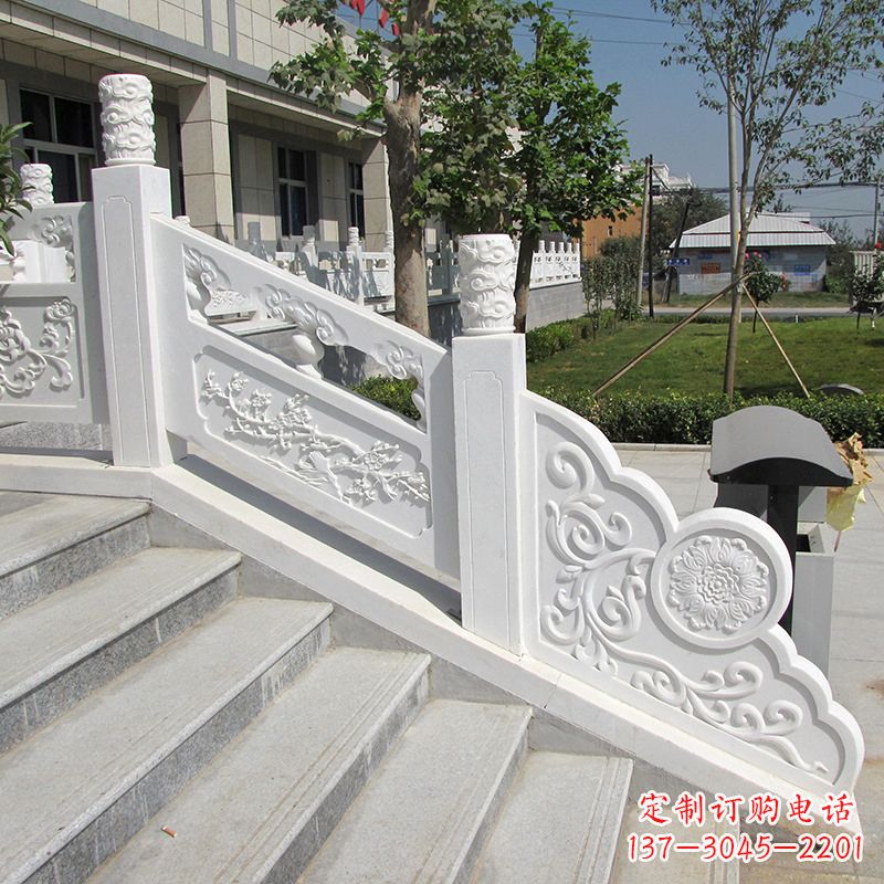 新乡精美定制,汉白玉大理石栏板雕塑