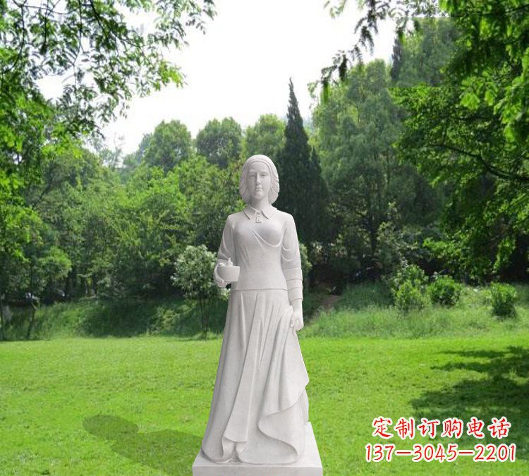 新乡纪念南丁格尔的经典白玉雕塑