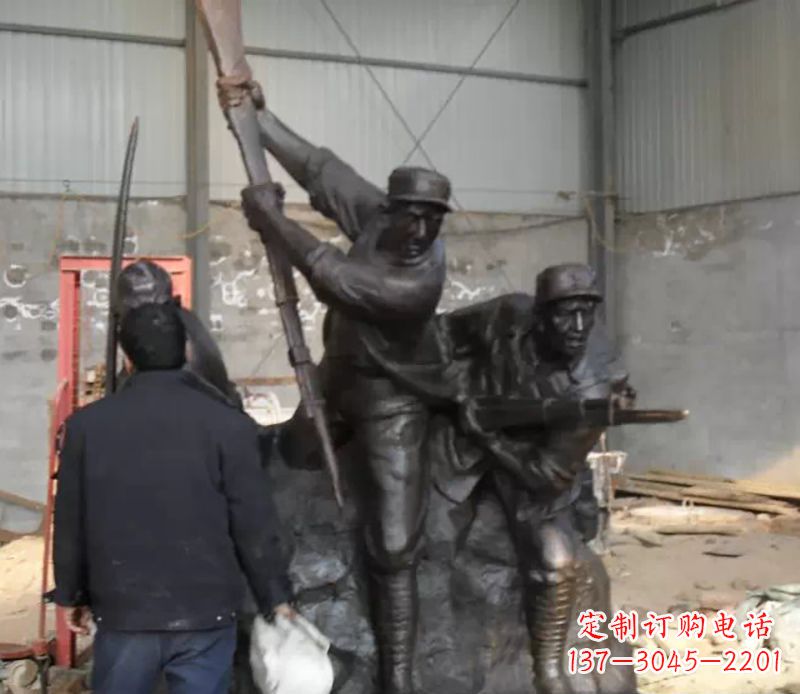 新乡细腻精美的红军雕塑
