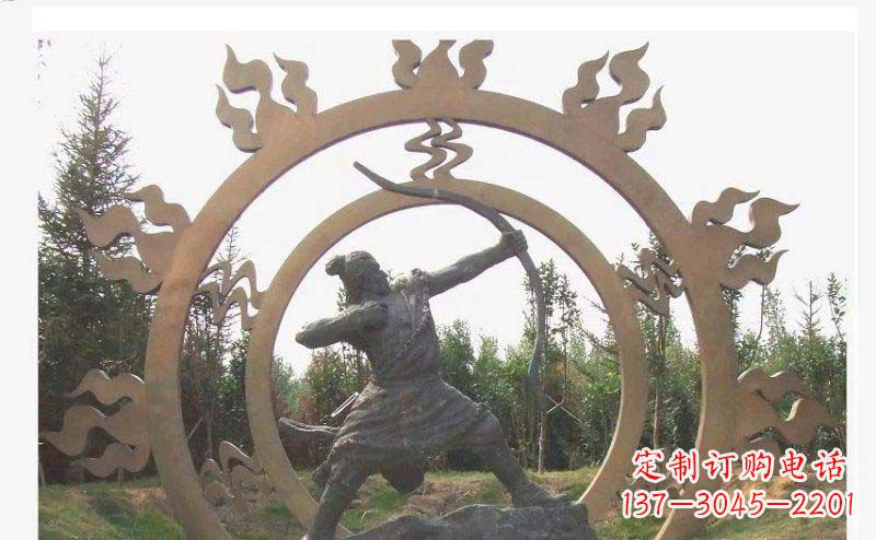 新乡专业定制后羿雕塑,完美彰显人物神韵