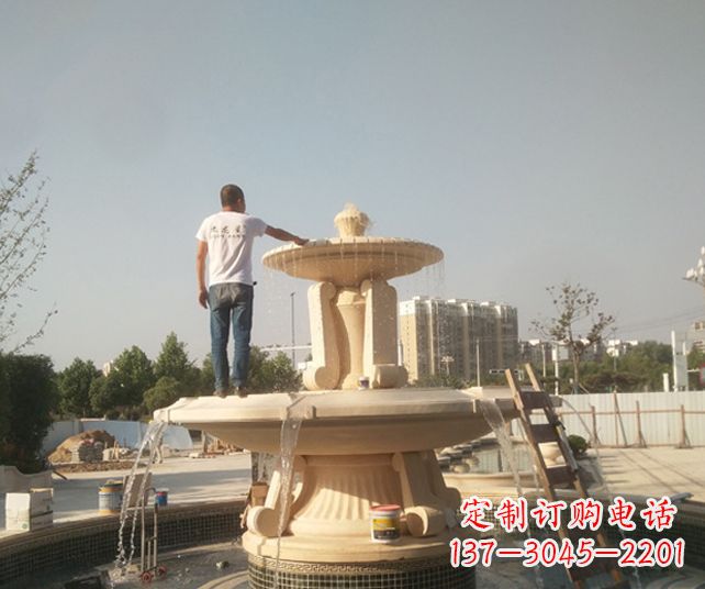 新乡艺术喷泉石雕,实现室外屋顶空间美化