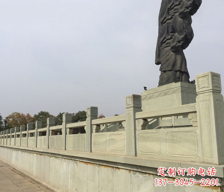 新乡护城河大理石栏板石雕 (3)