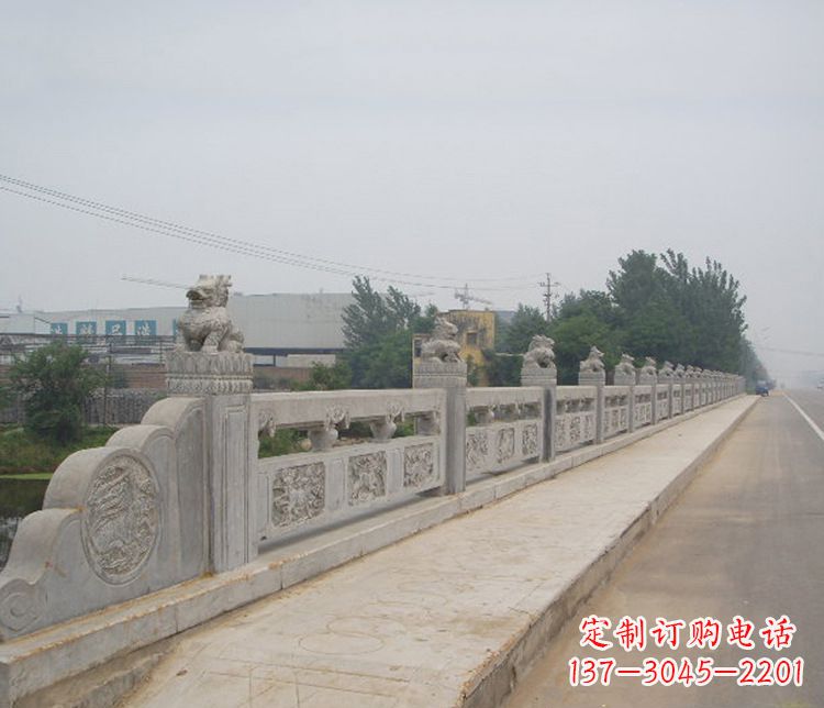 新乡护城河大理石栏板石雕 (2)