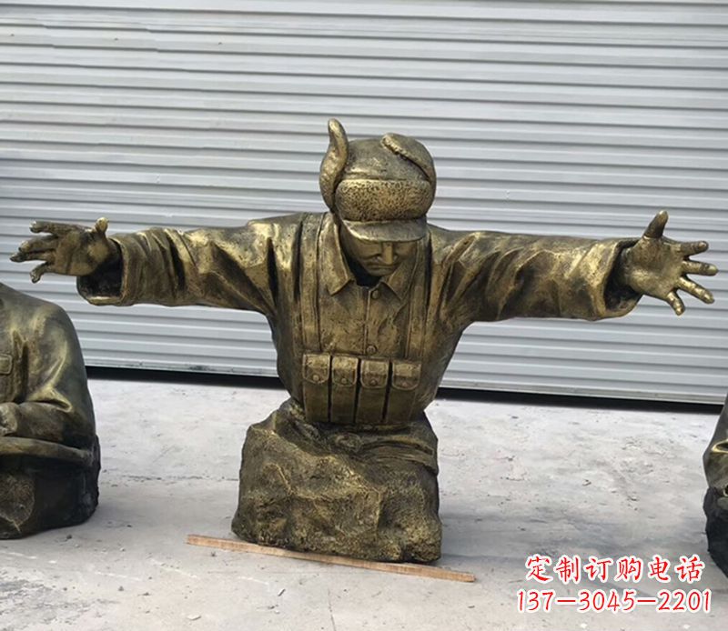 新乡黄继光铜雕