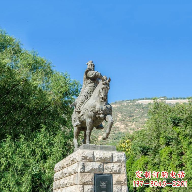 新乡景区历史名人霍去病铸铜雕塑像
