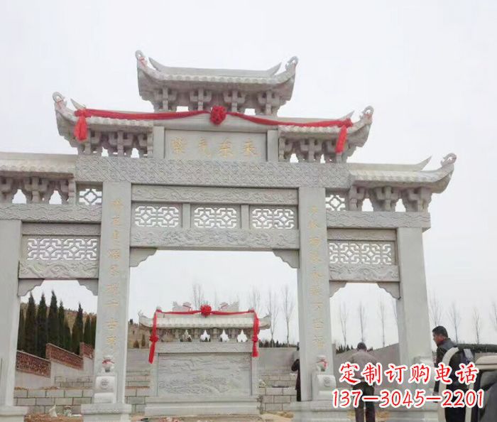 新乡中领雕塑专业定制牌坊石雕