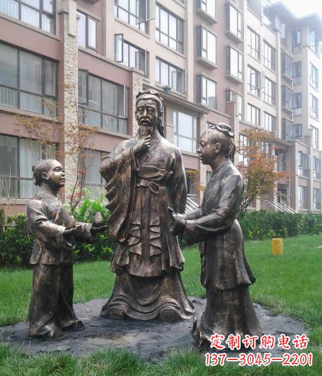 新乡孔融让梨古代人物雕塑