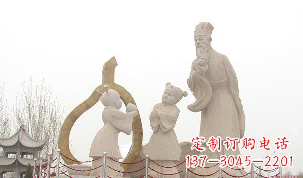 新乡孔融让梨古代人物石雕