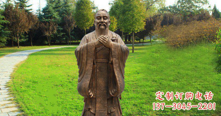 新乡传承中国历史文化,具有永恒魅力的孔子公园铜雕
