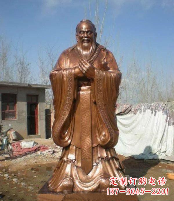 新乡精致铸造——领雕塑出品的孔子铜雕