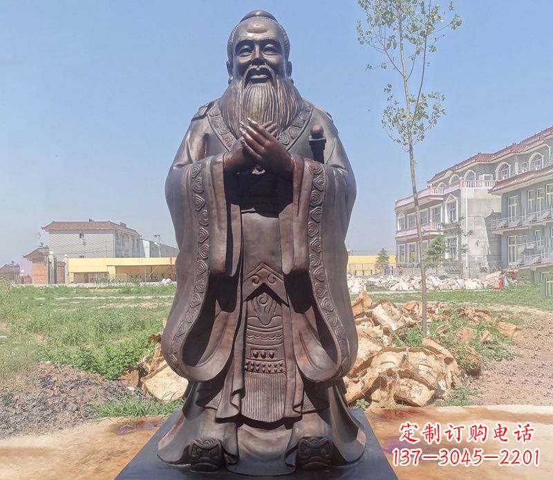 新乡拥有历史传承的孔子铜雕