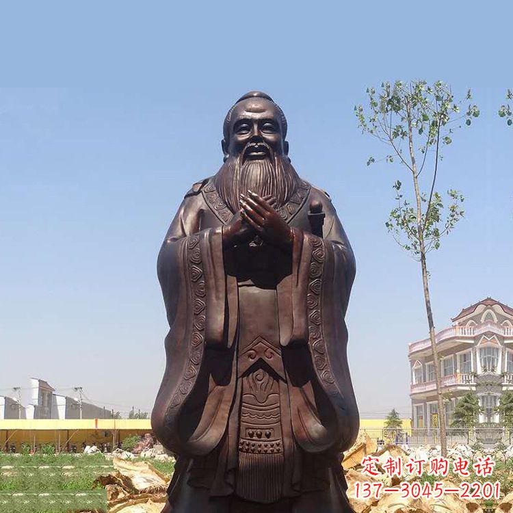新乡孔子铜雕塑,传承中华文化的传奇精品