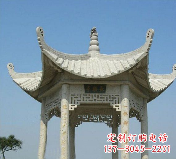 新乡领雕塑-凉亭石雕定制厂家