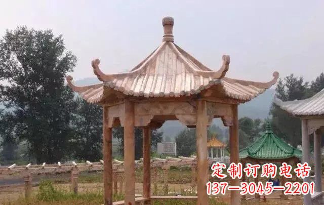 新乡营造古朴悠然的凉亭石雕