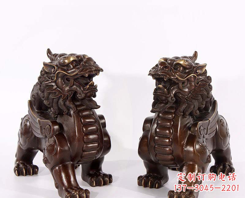 新乡弘扬中国传统文化,神兽貔貅铜雕