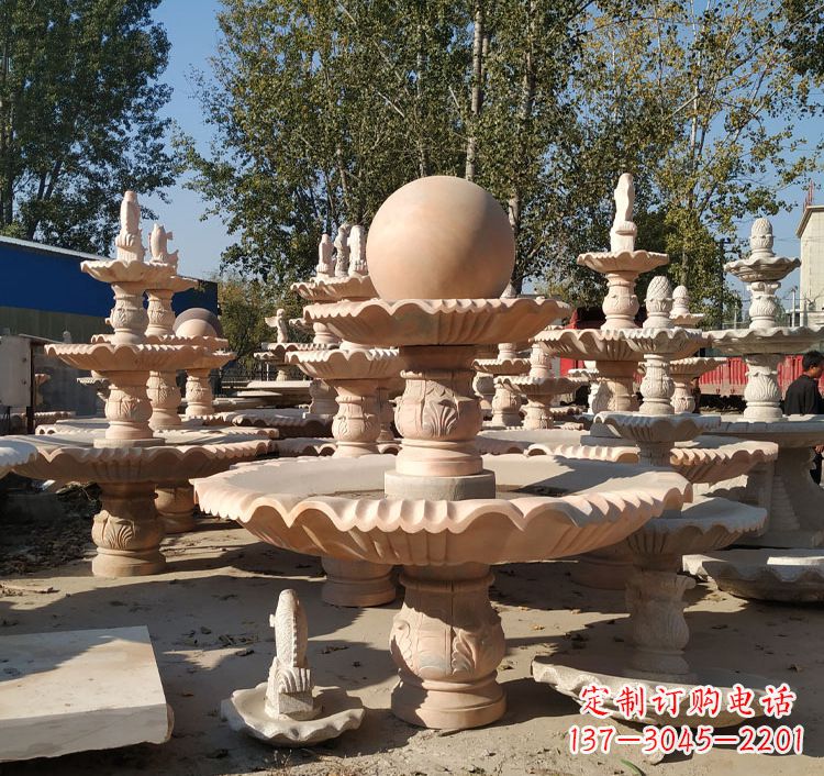 新乡喷泉砂岩水景雕塑