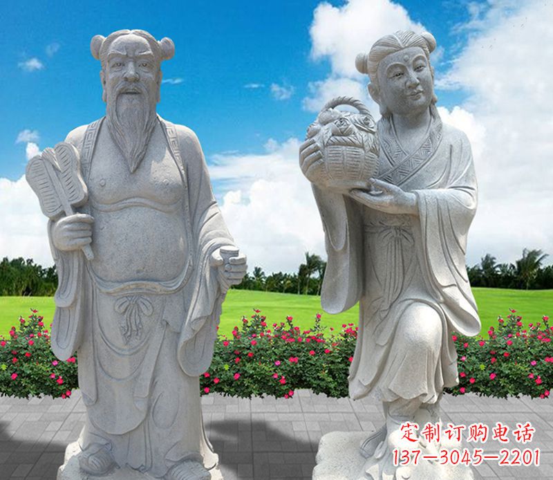 新乡青石八仙过海石雕永久保存您心中的传统宗族魅力