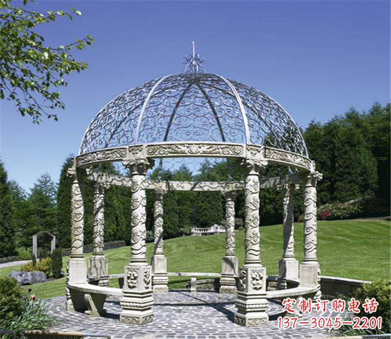 新乡全新的青石大型景观凉亭雕塑