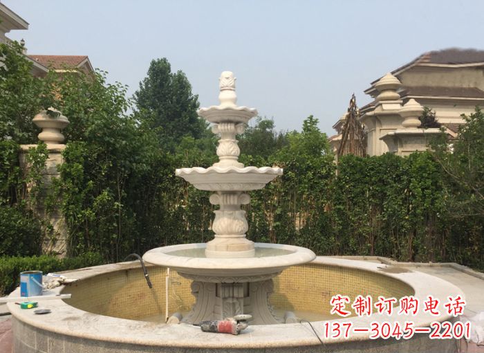 新乡三层喷泉公园石雕 (2)