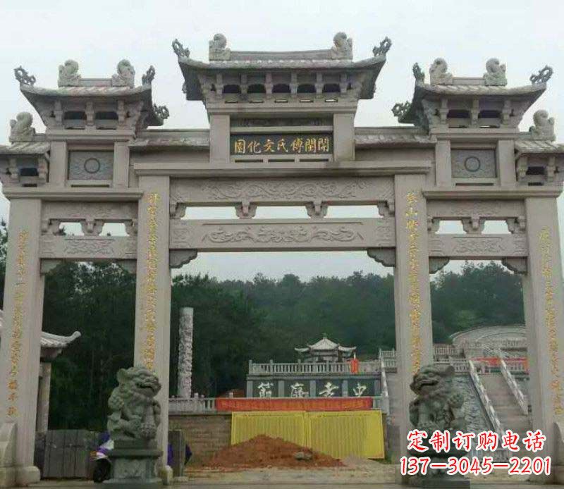 新乡中领雕塑:顶级大理石牌坊石雕