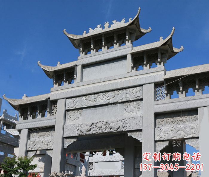 新乡定制牌坊石雕,纪念无价的美好记忆