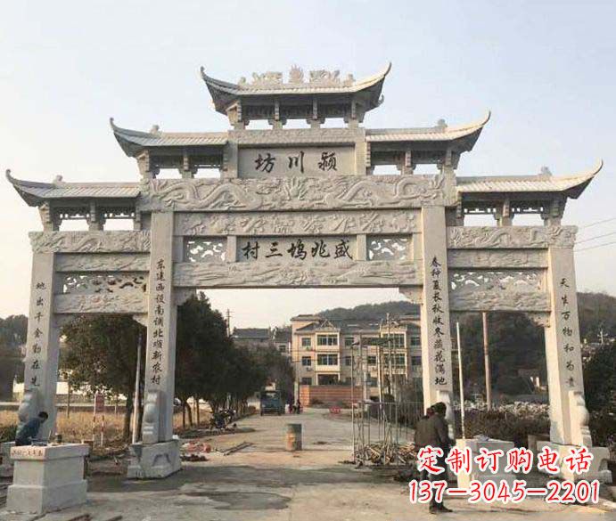 新乡特色大理石牌坊雕塑