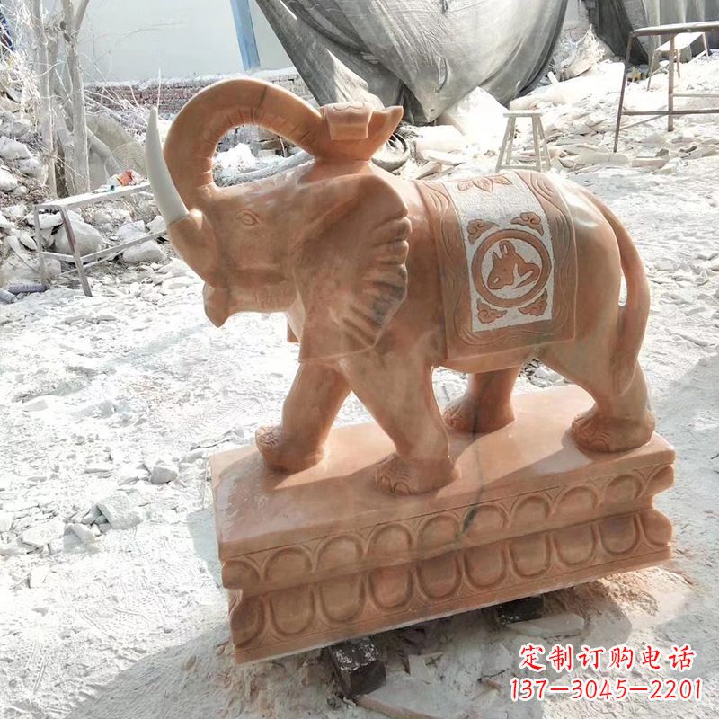 新乡石雕大象招财大象吉祥大象寺庙大象