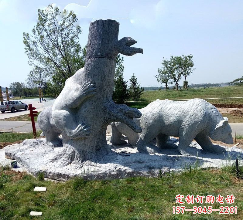 新乡欧洲风格狗熊公园雕塑