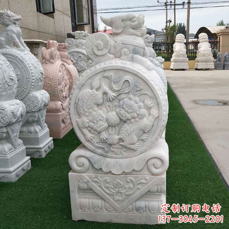 新乡石雕牌坊抱鼓石,有艺术气息的雕塑定制