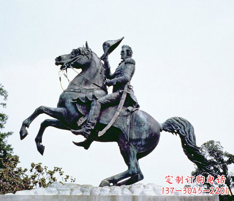 新乡石雕西方骑马人物雕塑