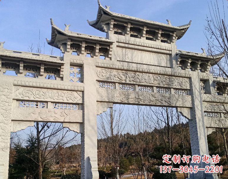 新乡石雕乡村牌坊