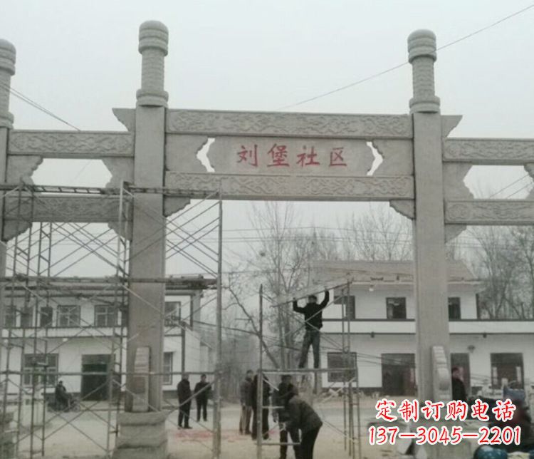 新乡石牌坊道路石雕