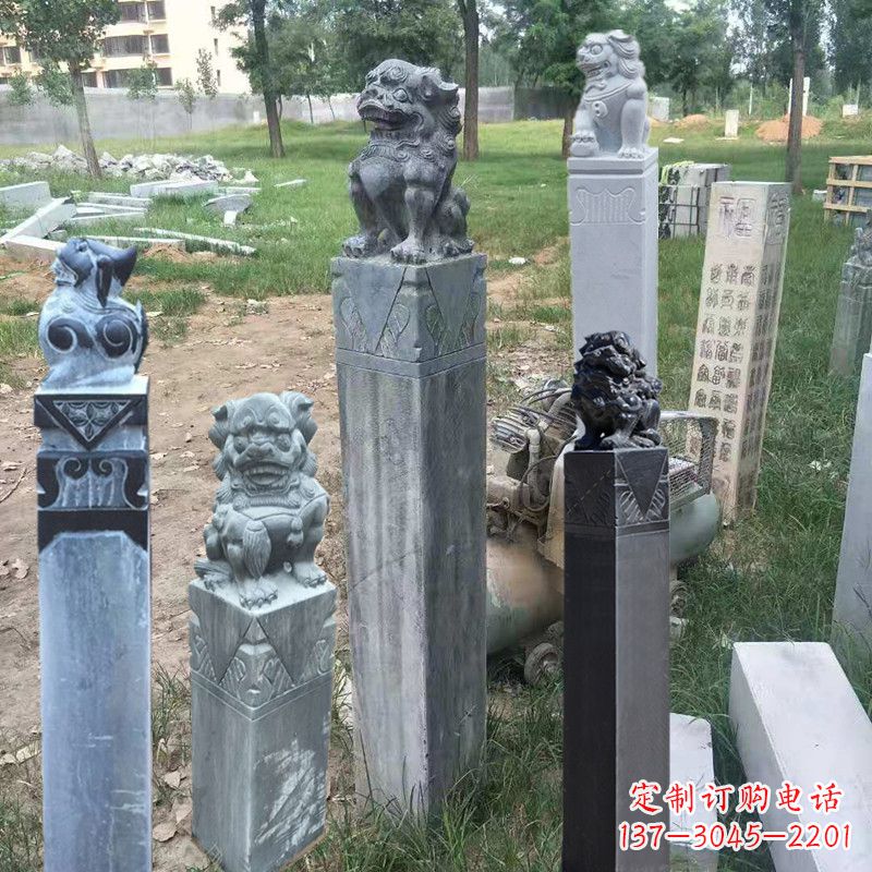 新乡石狮子拴马柱