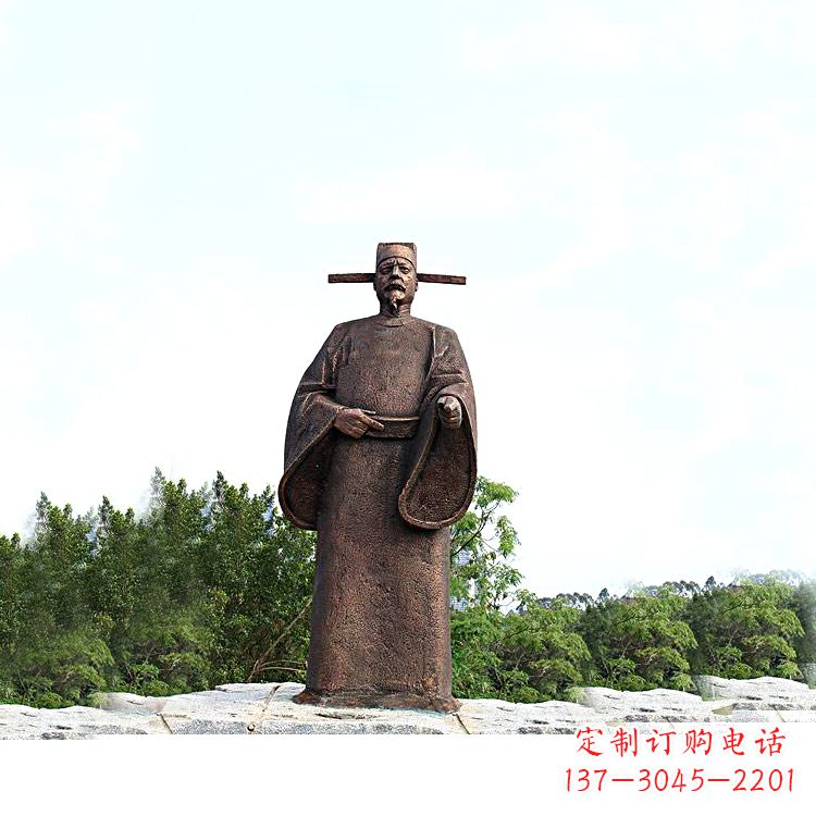 新乡世界法医学鼻祖纯铜宋慈公园景区终归历史名人雕像