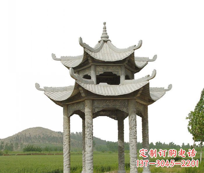 新乡双层仿古石雕凉亭