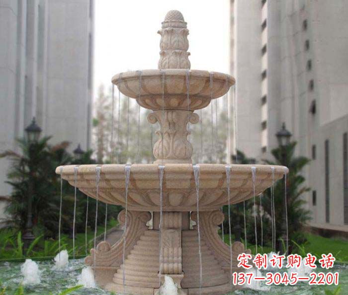 新乡双层喷泉小区石雕