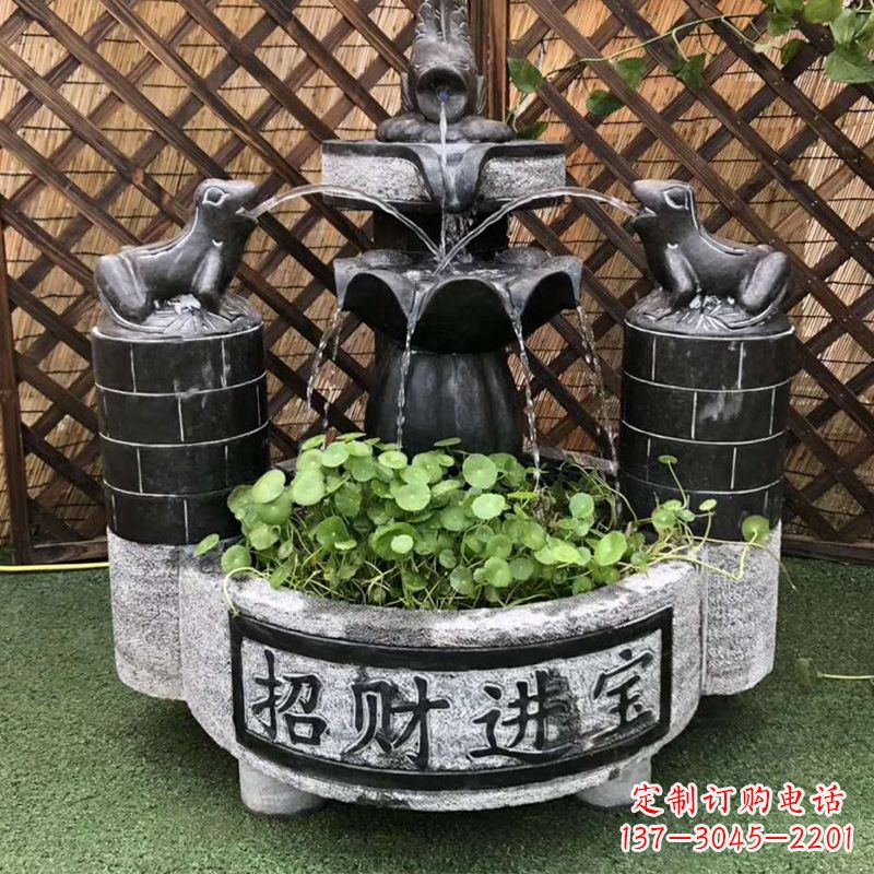 新乡双层喷泉石雕