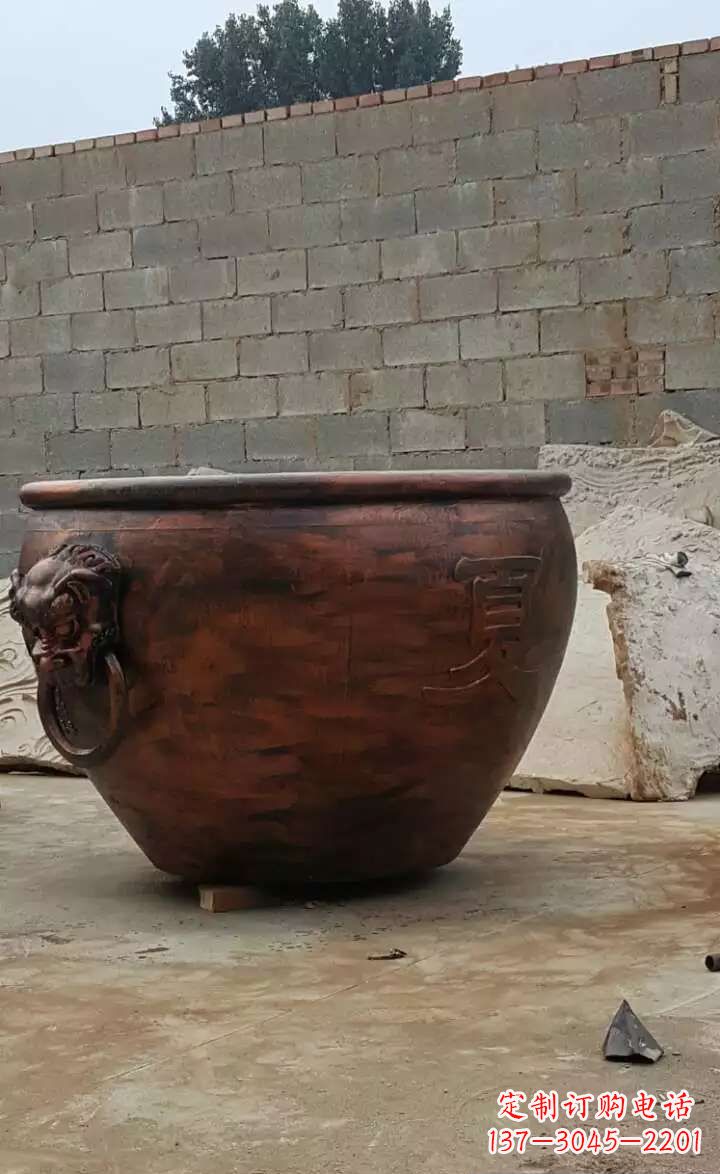 新乡水缸铜雕