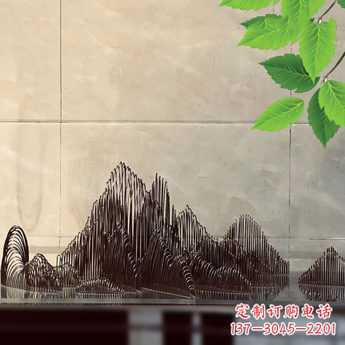 新乡水景水池不锈钢假山雕塑