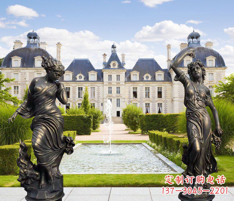 新乡四季女神别墅景观铜雕塑
