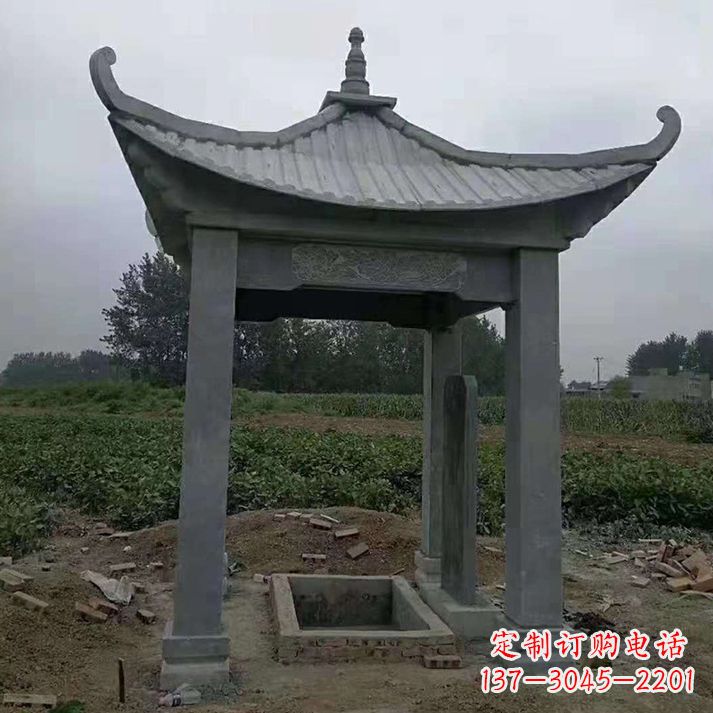 新乡四角庭院石凉亭
